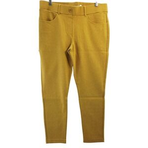Betabrand Pants Womens XL Petite Gold‎ Dress Yoga Office Slacks Boot-Cut Stretch